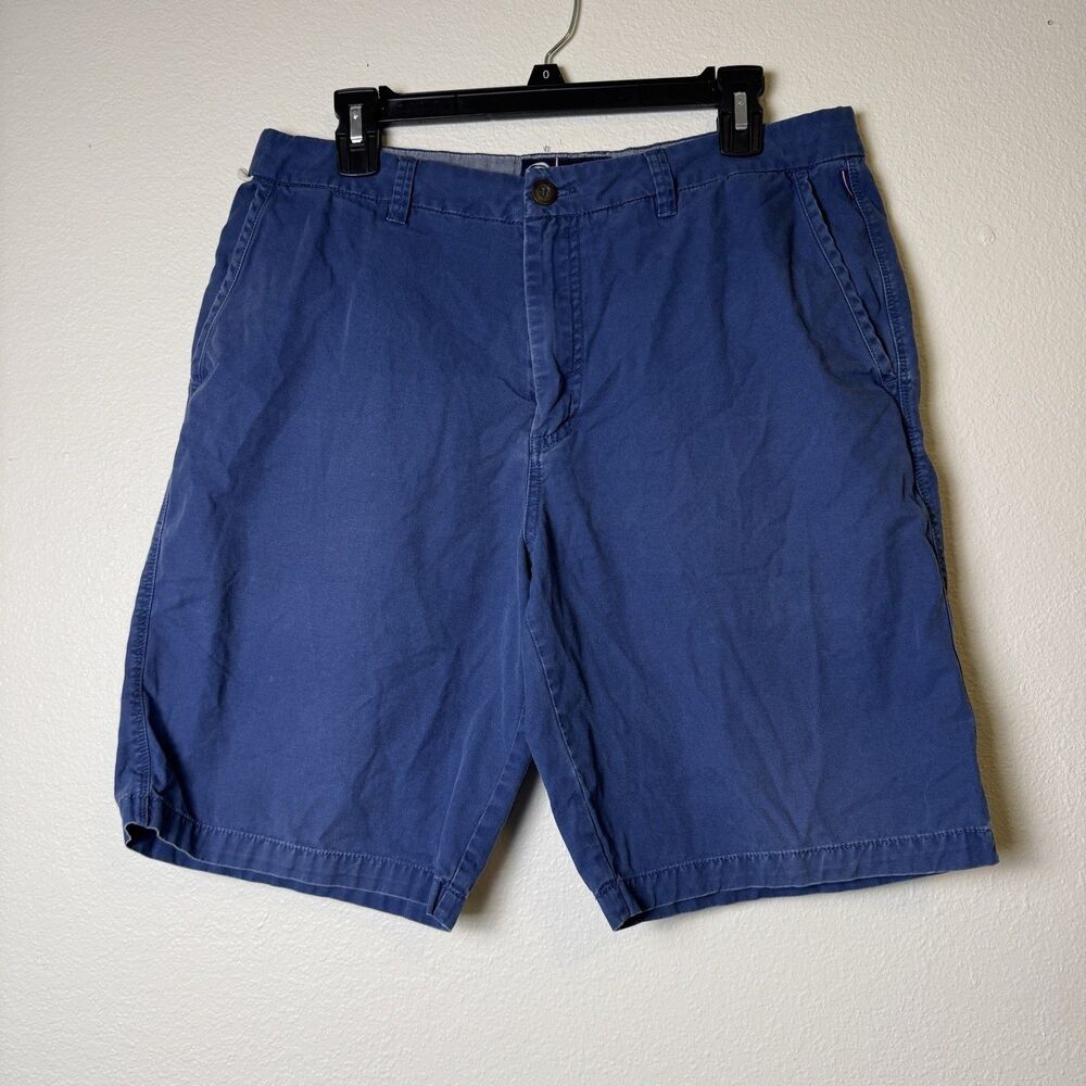 Jack O'Neill Originals Flat Front 100% Cotton Chino Shorts Mens 32 Blue